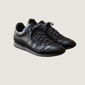 To Boot New York Adam Derrick Men 9 Black Leather Sneakers Italy